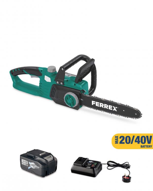 South Wales Argus:  Chainsaw 20/40V Battery & Charger (Aldi)