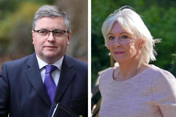 Welsh secretary Robert Buckland has told his cabinet colleague Nadine Dorries to 'wind her neck in'. Pictures: PA