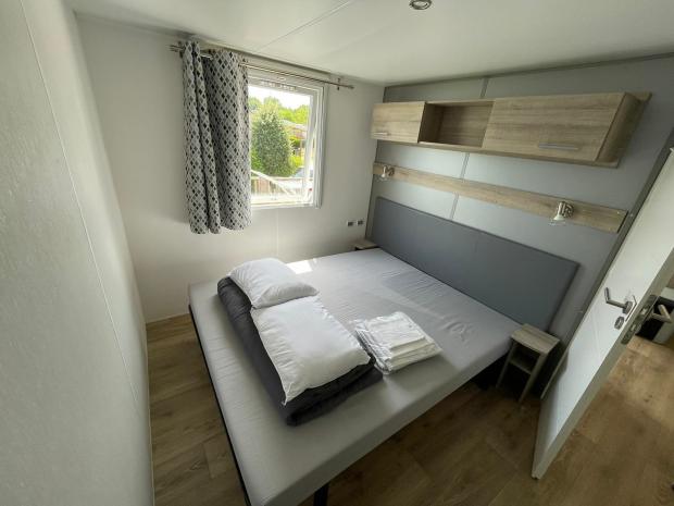 South Wales Argus: The master bedroom in the Azure XL cabin.