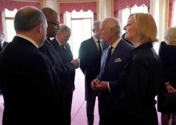 South Wales Argus: King Charles III during an audience with Prime Minister Liz Truss and members of her Cabinet (Jonathan Brady/PA) South Wales Argus: King Charles III during an audience with Prime Minister Liz Truss and members of her Cabinet (Jonathan Brady/PA)