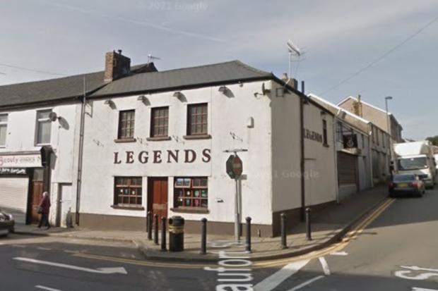 South Wales Argus: Legends received a Scores On The Doors elite award.  Image: Google Street View.