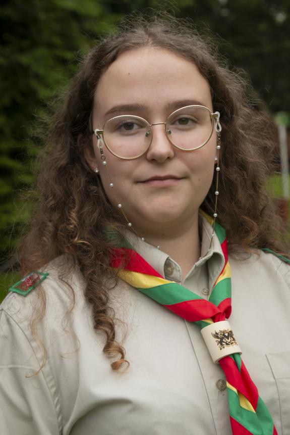 South Wales Argus: Lucinda Burge has been volunteering to help people who have been paying their respects to the Queen. Picture: Scouts. South Wales Argus: Lucinda Burge has been volunteering to help people who have been paying their respects to the Queen. Picture: Scouts.