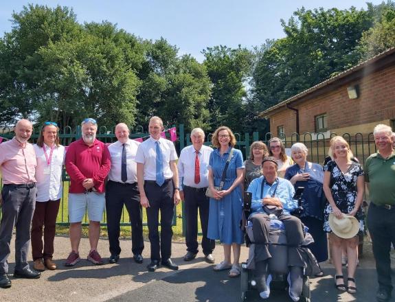 South Wales Argus: Guests at the re-opening, including Peter Fox, David Davies, Cllr Margaret Griffiths, Cllr Tudor South Wales Argus: Guests at the re-opening, including Peter Fox, David Davies, Cllr Margaret Griffiths, Cllr Tudor