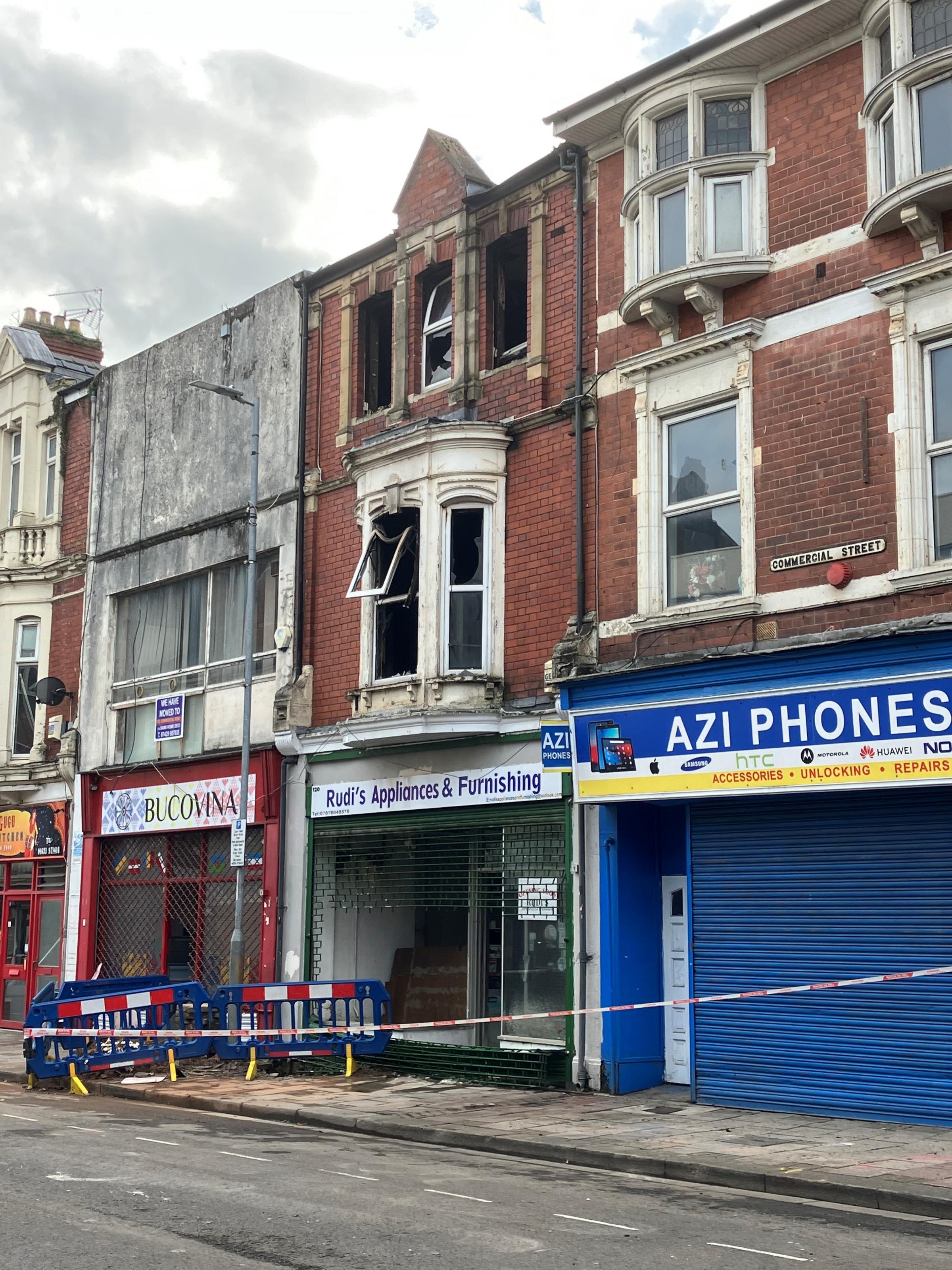 Fire in Commercial Street, Newport: Building owner's shock - Vimarsana News