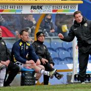 FLASHBACK: It's nearly three years since Michael Flynn, centre, replaced Graham Westley, right, as Newport County manager