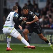 IN AT THE DEEP END: Raw Dragons winger Rio Dyer was flung in late on against the Ospreys and fortunately coped