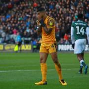 FRUSTRATED: Newport County captain Joss Labadie reacts after seeing another chance go to waste at Plymouth Argyle last week
