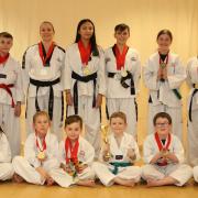 TALENTED: Torfaen Taekwondo Club with their latest haul of medals