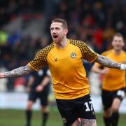 HEADACHE: Scot Bennett, one of Newport County's top performers so far this season, is one of five Exiles players out of contract on June 30