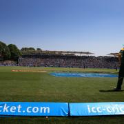 A general view Sophia Gardens in the sun during the ICC Champions Trophy match..