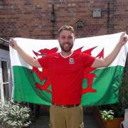 Robert Way, from Abercarn, will be one of the few Wales fans in the stadium for their Euro 2020 game against Denmark.Picture: Robert Way.