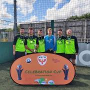 One of the teams at the Mental Health Football in Wales Celebration Cup. Picture: Mental Health Football in Wales.