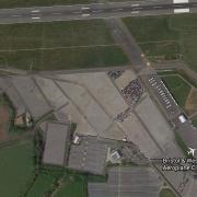 Bristol Airport in April 2020, with few travellers parking up in the airport's long stay car parks