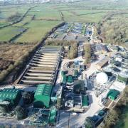 Cog Moors Wastewater Treatment Works. Photo - Dŵr Cymru