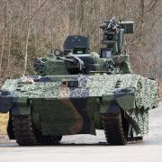 The Ajax armoured fighting vehicle, which is made by General Dynamics in Oakdale and Merthyr Tydfil. Picture: PA Wire