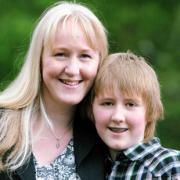 LANGUAGE LEARNER: Helen Price with son Dafydd
