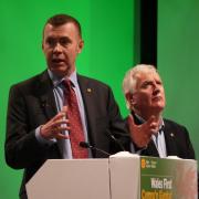 Plaid Cymru's Adam Price at a previous party conference. Picture: Plaid Cymru via Flickr