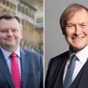 Nick Thomas-Symonds, MP for Torfaen (left), and Sir David Amess, the Southend-West MP killed on Friday (right). Credit: PA