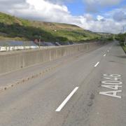 The A4046 at Cwm, near Ebbw Vale. Picture: Google