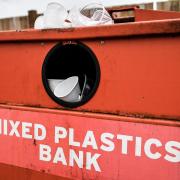 File photo of disposable drinking cups at a plastic recycling centre mixed plastics bank. Picture: Ben Birchall/PA Wire