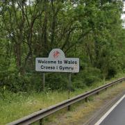 Welcome to Wales sign on the A40 has disappeared. Picture: Google Maps