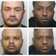 Clockwise, David Griffiths, Hamse Mohamod, Ilyas Osoble and Faysal Hussein-Abdalla. Pictures: Avon and Somerset Police