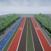 Proposals to transform a stretch of the A48 between Newport and Cardiff by adding bus and cycle lanes. Picture: Welsh Government