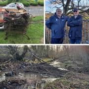 Bettws Brook is regularly dumped with trolleys, litter and bin bags, as well as being frequently blocked by fallen trees.