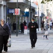 Shoppers in Newport during the coronavirus pandemic. Picture: Huw Evans Picture Agency