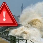 The Met Office have issued a rare red weather warning today due to the extremely high winds. (PA)