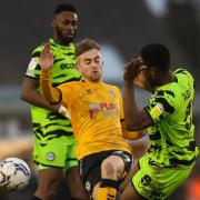 POSITIVE: Jake Cain in action for the Exiles against Forest Green