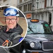 Glyn Jones was forced to travel a mile in his wheelchair to find an accessible taxi. (Pictures: Glyn Jones; 	0x010C)