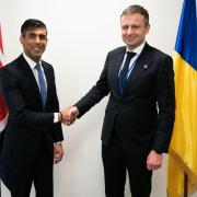 Rishi Sunak with Ukraine finance minister Serhiy Marcheko at the 2022 Spring Meetings at the International Monetary Fund. Picture: IMF Photo/Cliff Owen.
