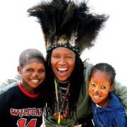 AFRICAN FEEL: From left; Patrick Bander, Martha Musonza, Holman and Nicole Tshuma