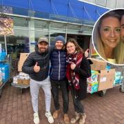 Olivia and James Ward's (inset) fundraiser has seen thousands of pounds of aid delivered to Ukrainian refugees. Pictures: James Ward.