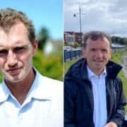 Monmouth MP David Davies and Vale of Glamorgan MP Alun Cairns.