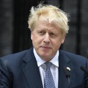 Prime Minister Boris Johnson reads a statement outside 10 Downing Street, London, formally resigning as Conservative Party leader, Thursday July 7, 2022. Picture: Beresford Hodge/PA Wire