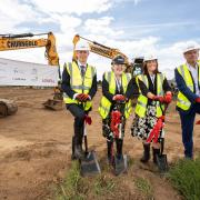 A turf cutting ceremony to mark the start of work on a housing development in Portskewett which involved a partnership between a housing association and private developer - but a council study shows the county has a massive unmet need for affordable