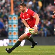 Dan Biggar in action against the Springboks in the second test. Picture: Huw Evans Picture Agency.