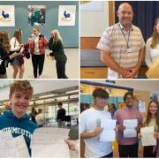 Pupils across Gwent celebrate getting their GCSEs.