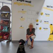Pets: Ruth Jones, Newport West MP at Dogs Trust in Cardiff during her recent visit
