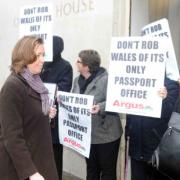 BOOED: Sarah Rapson is heckled by workers as she arrives