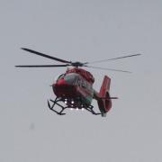General image of a Wales Air Ambulance helicopter.