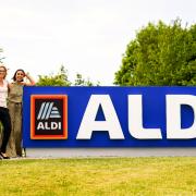 Julie Ashfield, Managing Director of Buying at Aldi, with Anita Rani and Chris Bavin (Aldi)
