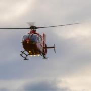 Air ambulance spotted landing at primary school