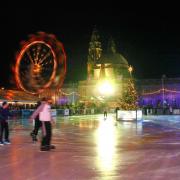 General photo showing a previous edition of Cardiff Winter Wonderland.