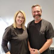 Podiatrist Jenny Foley and chiropractor Simon Hurley