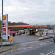Street view image of the Shell petrol station in Malpas Road, Newport.