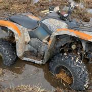 Quad seized after illegal off-road ride is cut short by deep mud