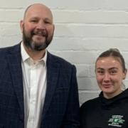 Matthew Williams and Megan Dixon of the Torfaen Strength Academy. Picture: Supplied